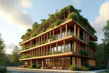 Immeuble de bureaux écologiques